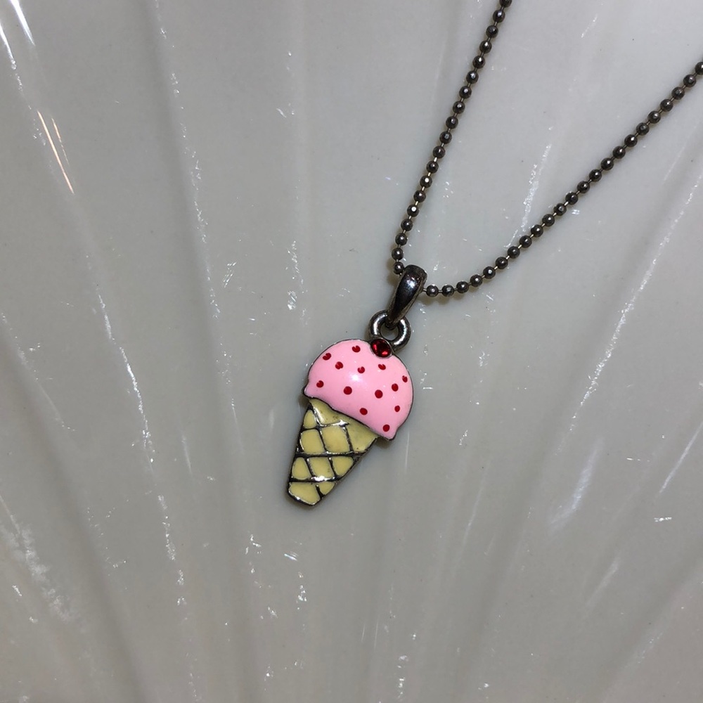 Cookie Lee Ice Cream Pendant Necklace